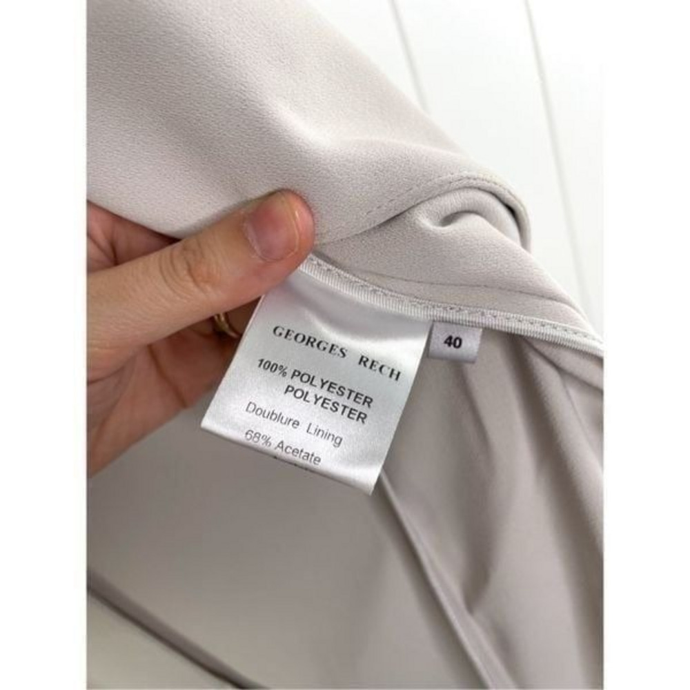 Georges Rech Paris Beige‎ Long Draped Coat 40 (M) - Picture 4 of 8